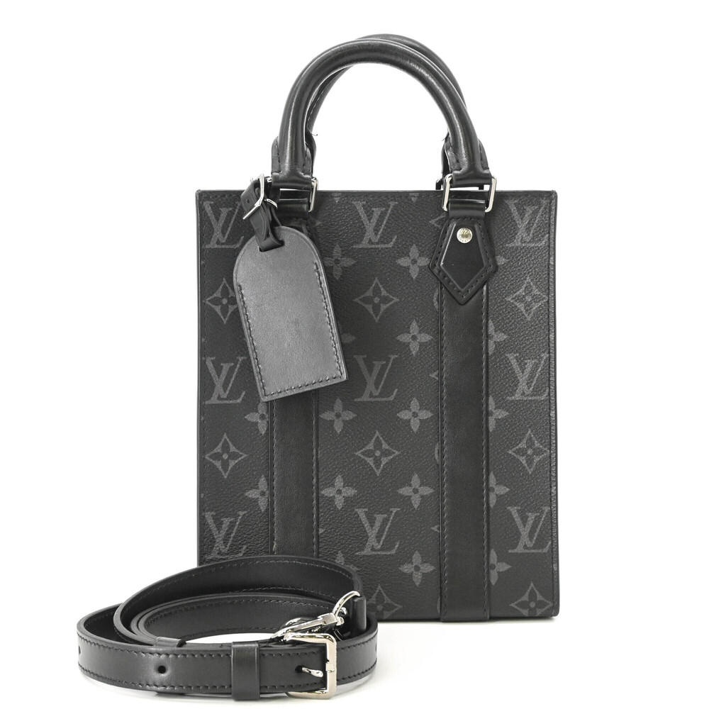 LOUIS VUITTON Louis Vuitton Monogram Canvas Sac Plat Shoulder Bag Handbag Men...